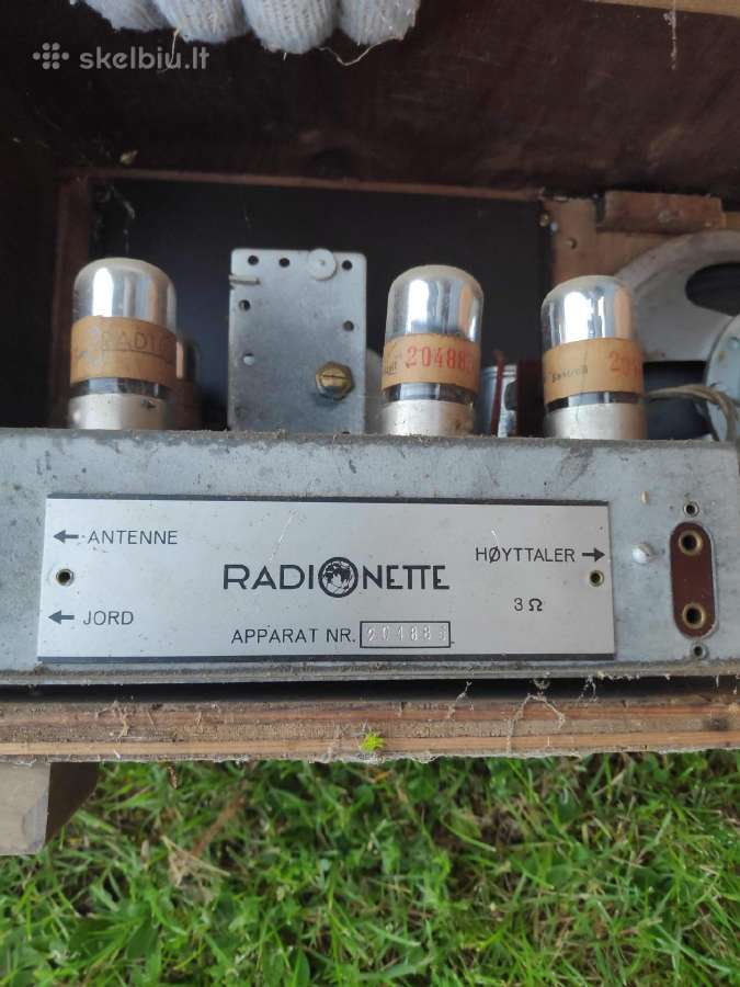 Senovinio radio Radionette dėžė - nuotraukos Nr. 2