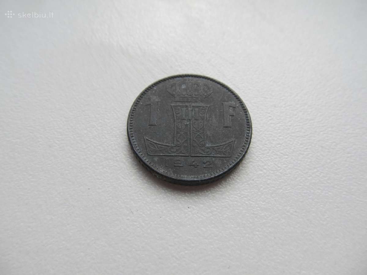 1 frankas , Belgija , 1942