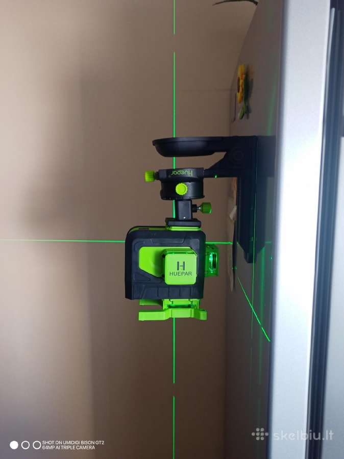 3D Lazerinis nivelyras su imtuvu - nuotraukos Nr. 7
