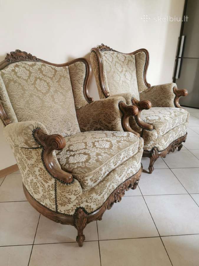 Elegantiškas klasikinis svetainės komplektas - nuotraukos Nr. 2