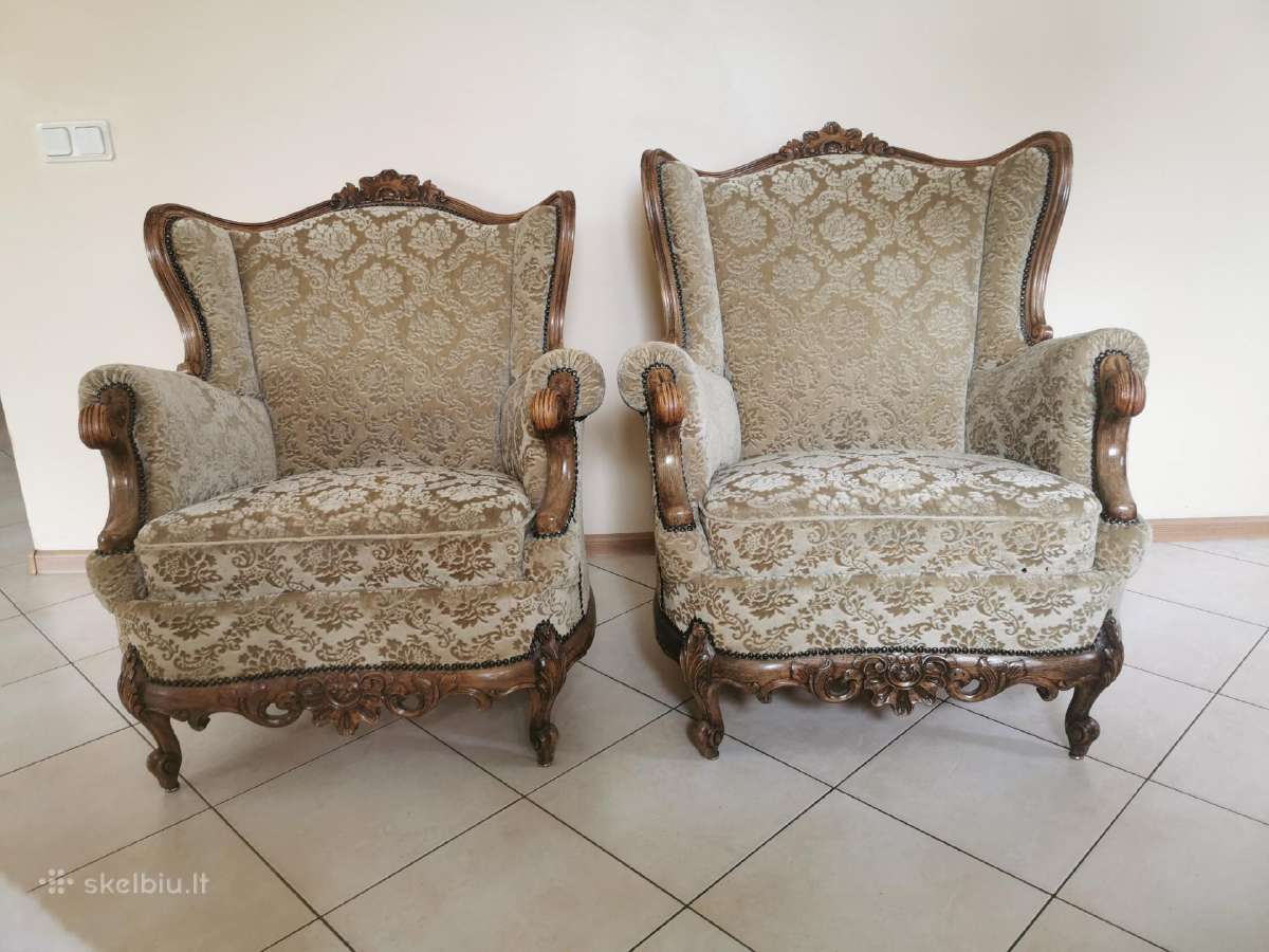 Elegantiškas klasikinis svetainės komplektas - nuotraukos Nr. 3