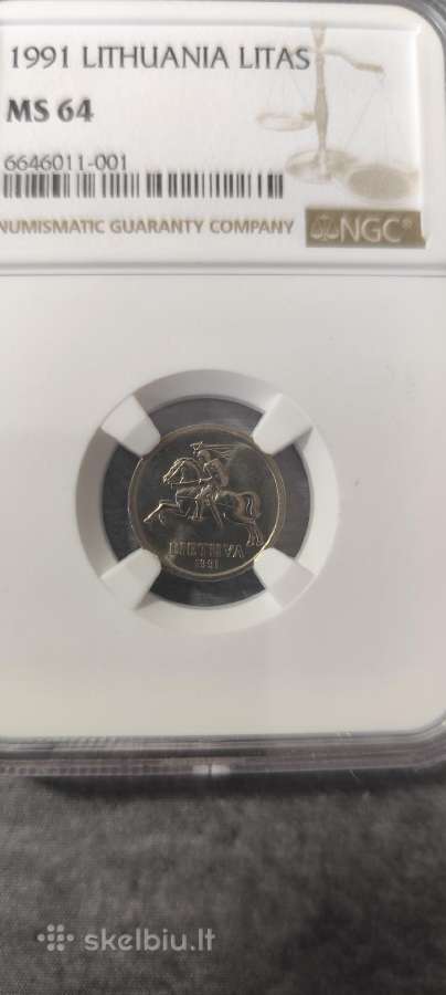 Ngc Ms64 1991 1 litas - nuotraukos Nr. 3