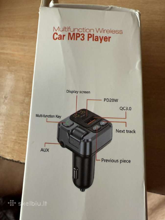 Fm transmiteris aux bluetooth usb typec - nuotraukos Nr. 4