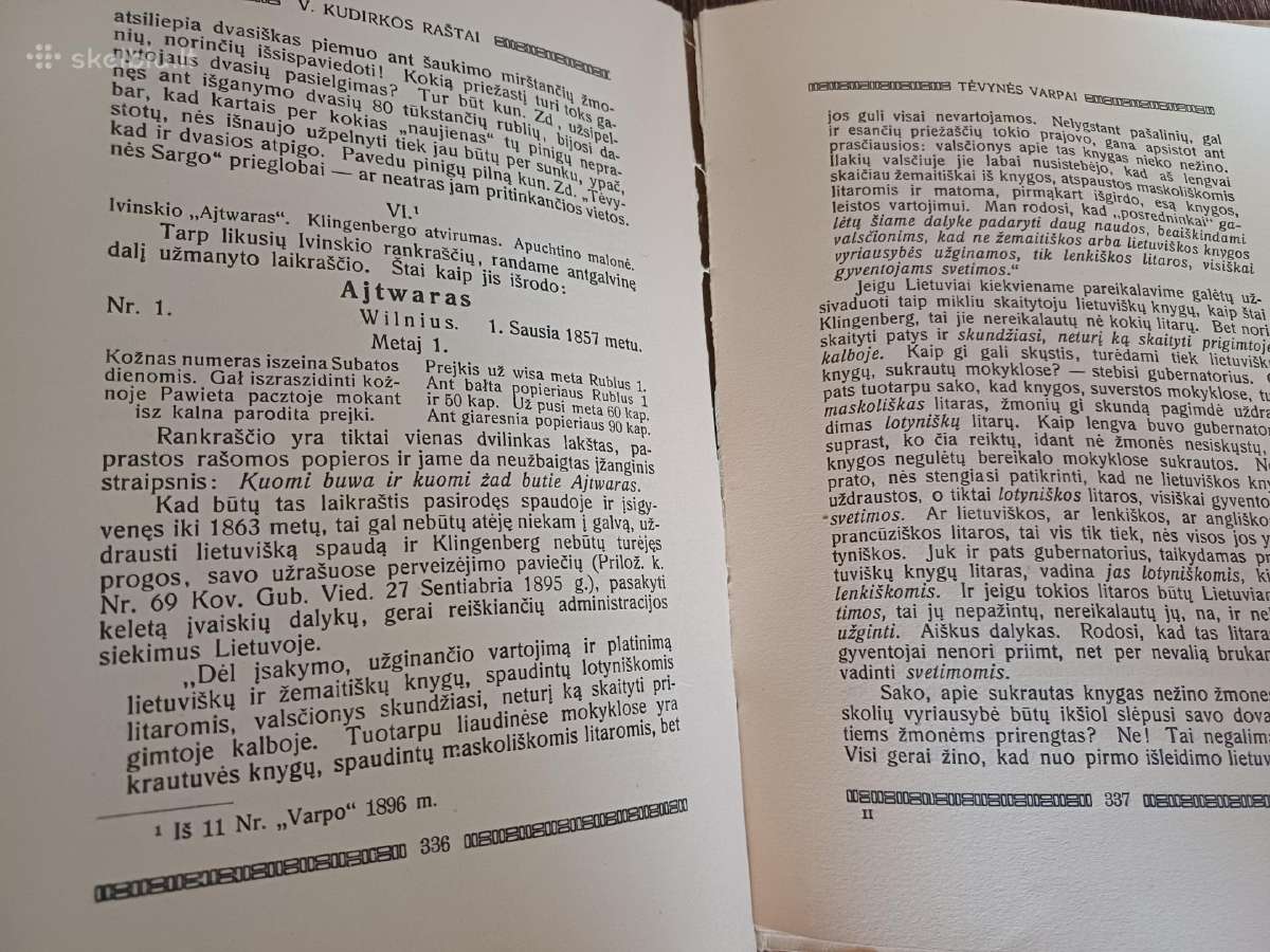 Parduodu knyga.vinco Kudirkos rastai,1889-1899 - nuotraukos Nr. 17