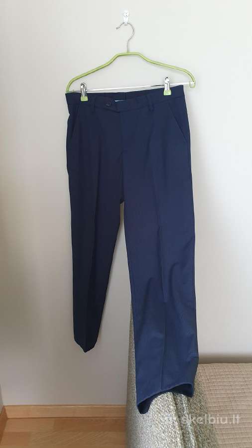 Tamsiai mėlynas kostiumas, slim fit 46 d., S-m - nuotraukos Nr. 3