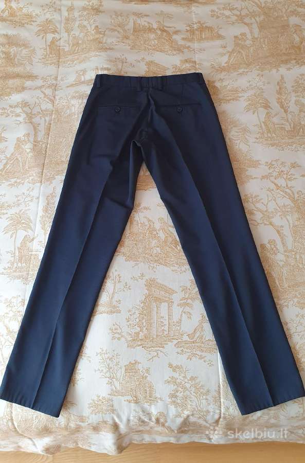 Tamsiai mėlynas kostiumas, slim fit 46 d., S-m - nuotraukos Nr. 12