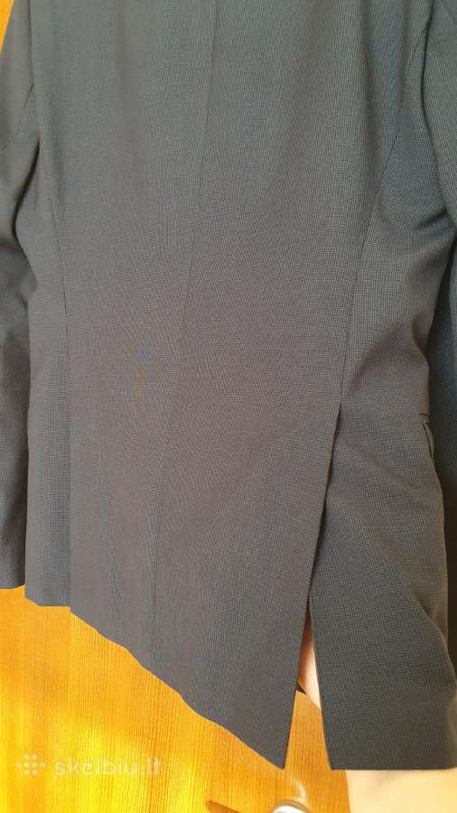 Tamsiai mėlynas kostiumas, slim fit 46 d., S-m - nuotraukos Nr. 18