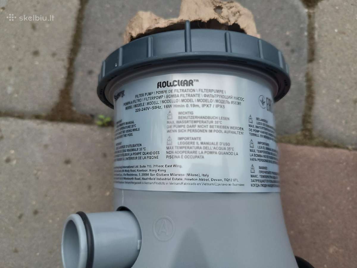 Parduodamas naujas baseino filtras Bestway - nuotraukos Nr. 2