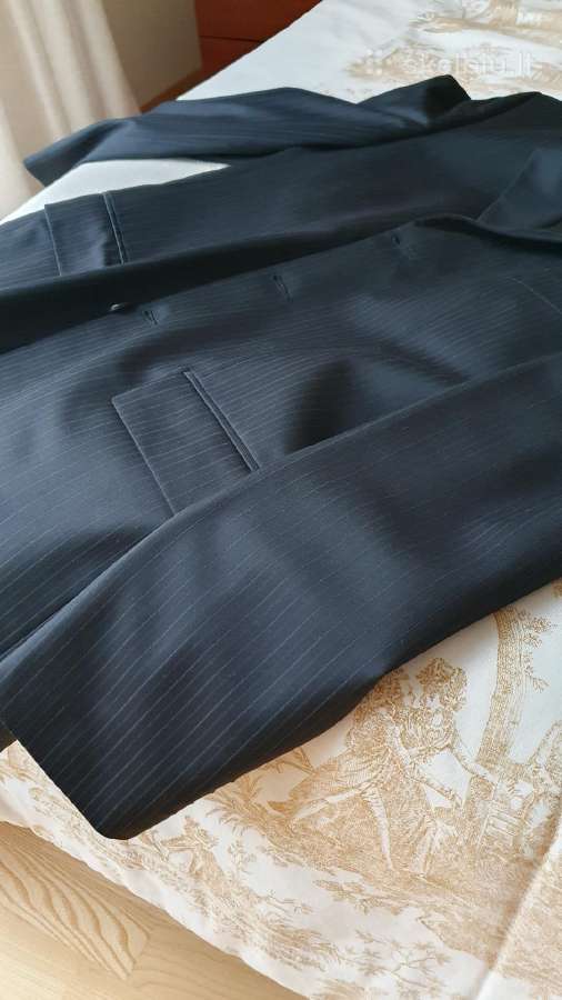 Itališkos vilnelės vyriškas švarkas, 48 dydis, L - nuotraukos Nr. 9