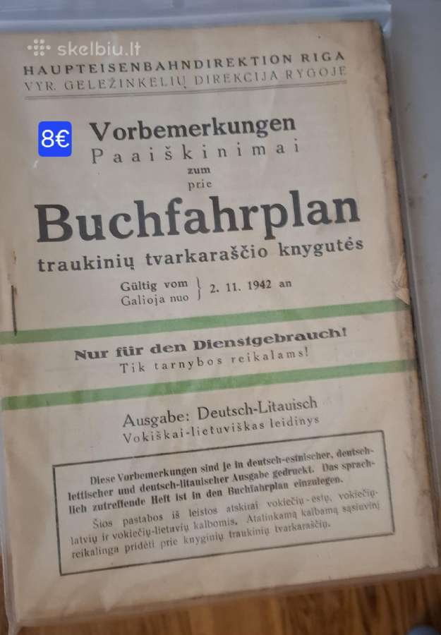 Traukinių tvarkaraščio knygutės