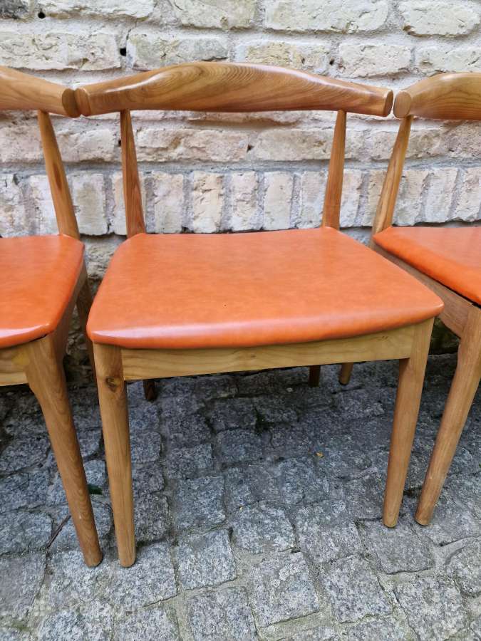Vintažinės mid century riešutmedžio kėdės - nuotraukos Nr. 18