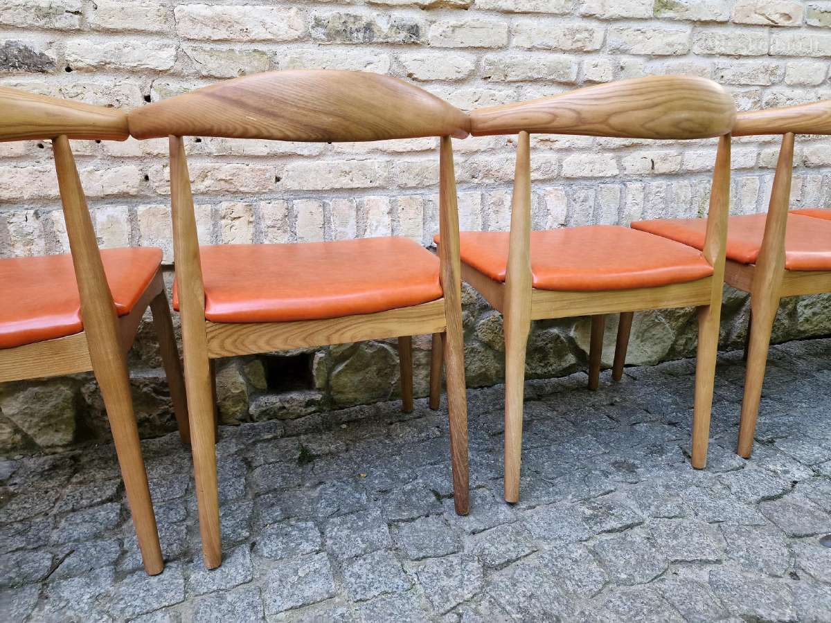 Vintažinės mid century riešutmedžio kėdės - nuotraukos Nr. 28