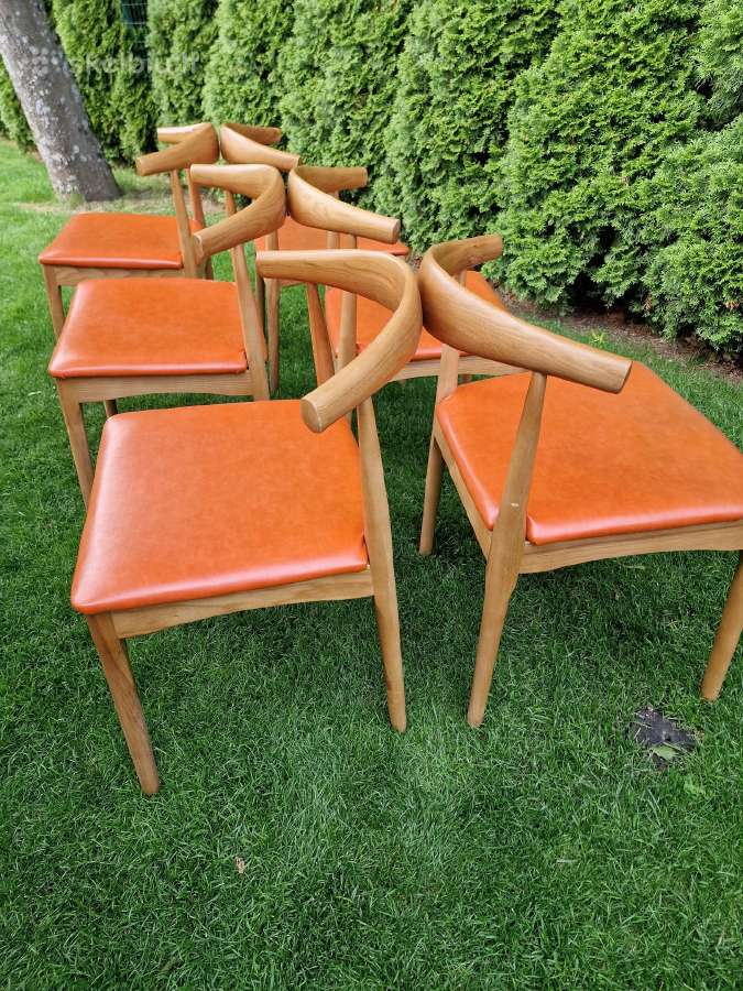 Vintažinės mid century riešutmedžio kėdės - nuotraukos Nr. 29