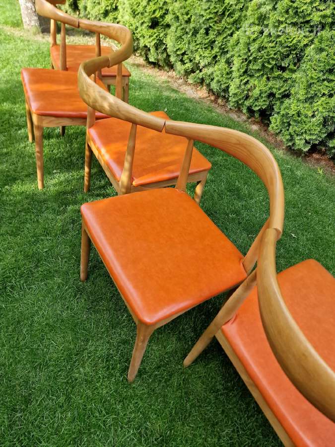 Vintažinės mid century riešutmedžio kėdės - nuotraukos Nr. 33