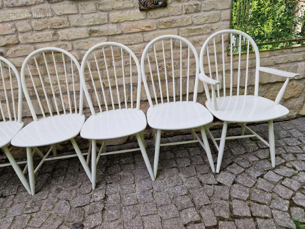 Vintažinės mid century Windzoro st.bukmedžio kėdės - nuotraukos Nr. 2