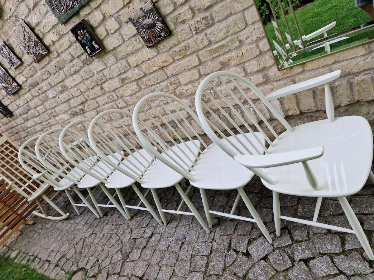 Vintažinės mid century Windzoro st.bukmedžio kėdės - nuotraukos Nr. 4
