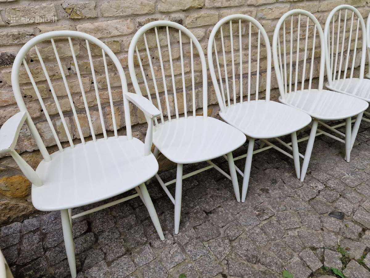 Vintažinės mid century Windzoro st.bukmedžio kėdės - nuotraukos Nr. 5