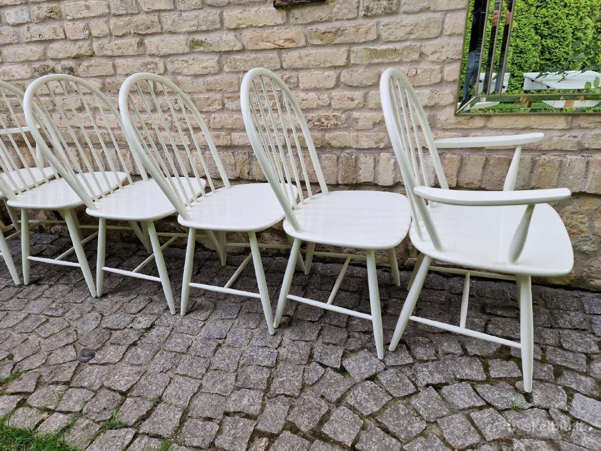 Vintažinės mid century Windzoro st.bukmedžio kėdės - nuotraukos Nr. 6