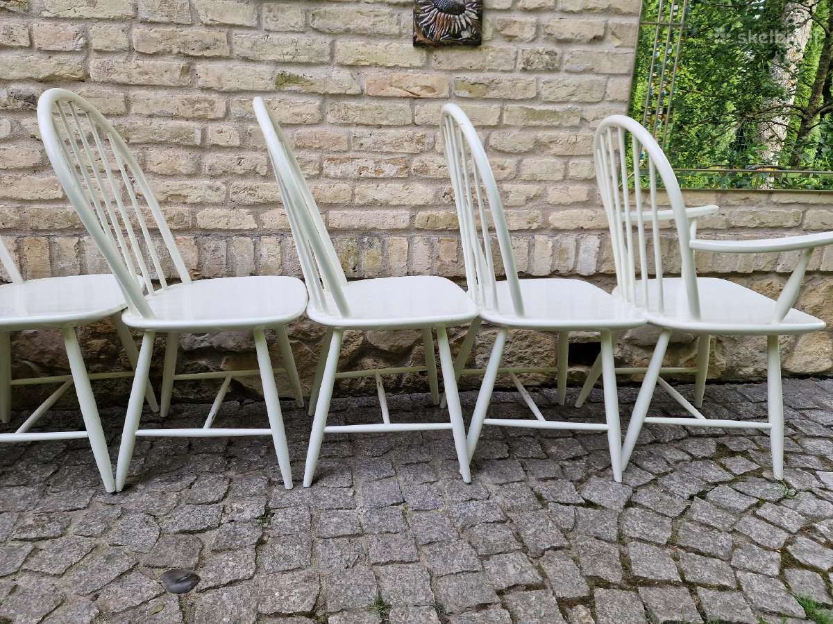 Vintažinės mid century Windzoro st.bukmedžio kėdės - nuotraukos Nr. 9