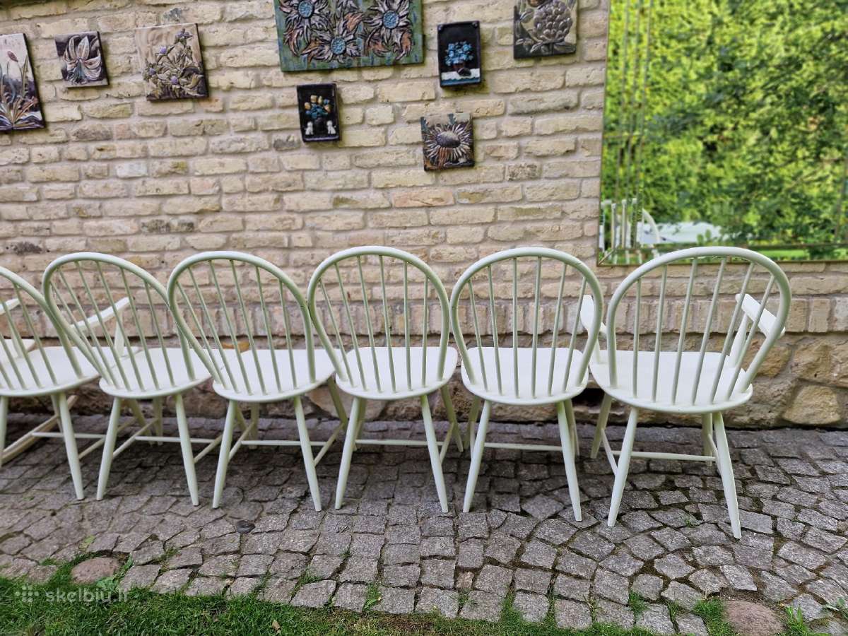 Vintažinės mid century Windzoro st.bukmedžio kėdės - nuotraukos Nr. 13