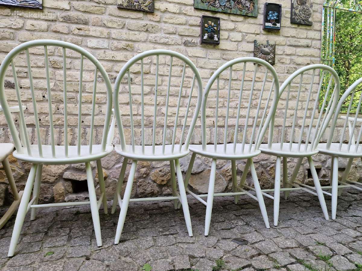 Vintažinės mid century Windzoro st.bukmedžio kėdės - nuotraukos Nr. 17