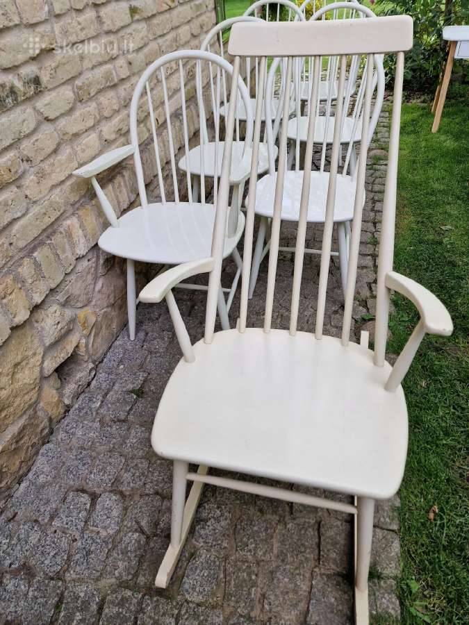 Vintažinės mid century Windzoro st.bukmedžio kėdės - nuotraukos Nr. 25