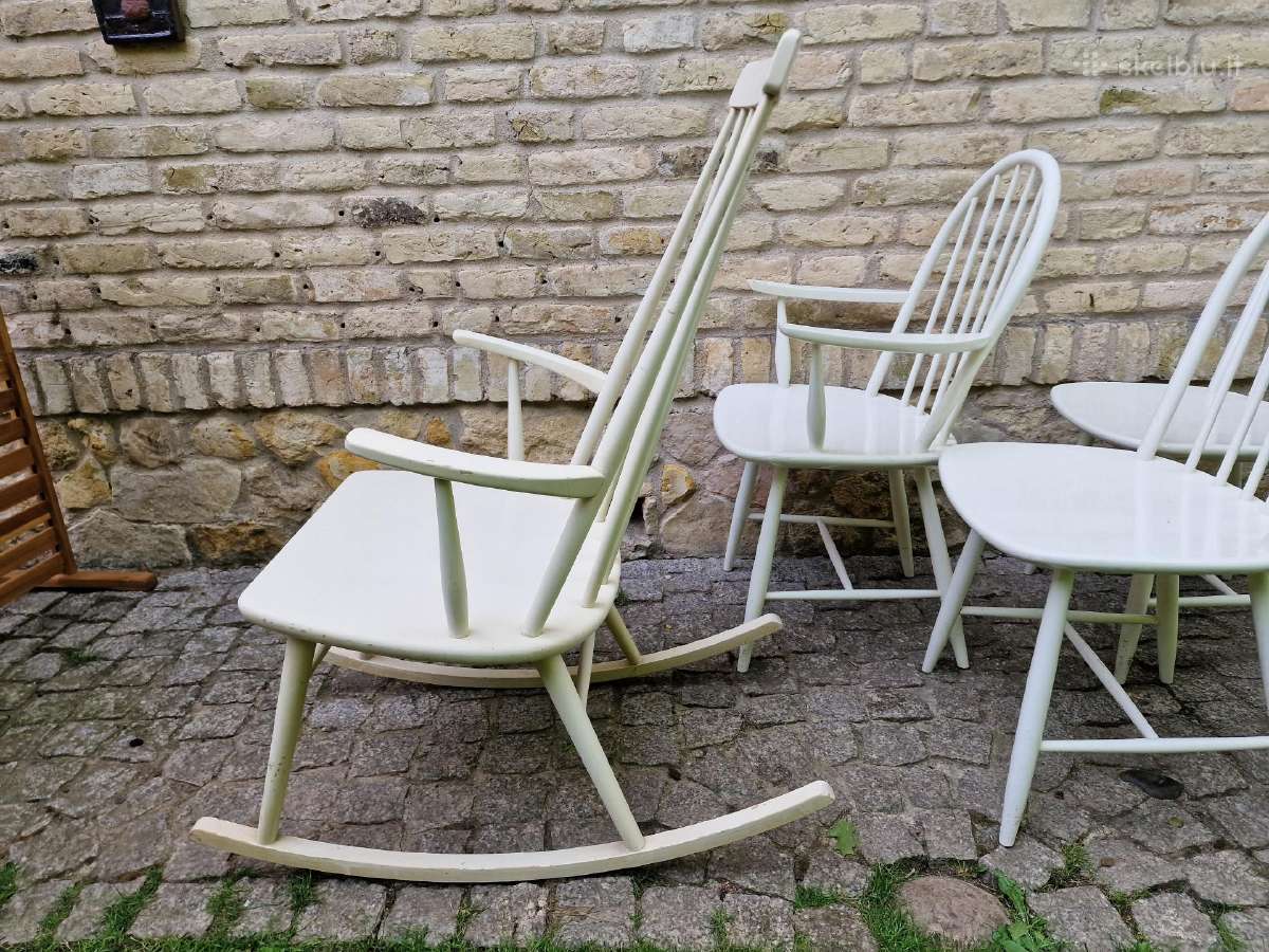 Vintažinės mid century Windzoro st.bukmedžio kėdės - nuotraukos Nr. 29