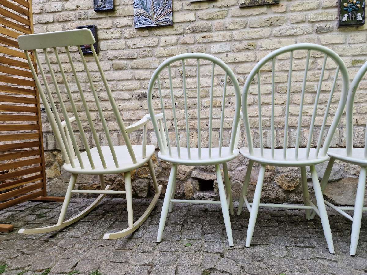Vintažinės mid century Windzoro st.bukmedžio kėdės - nuotraukos Nr. 33