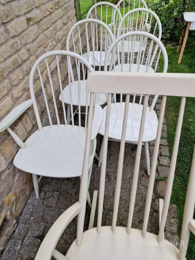 Vintažinės mid century Windzoro st.bukmedžio kėdės - nuotraukos Nr. 35