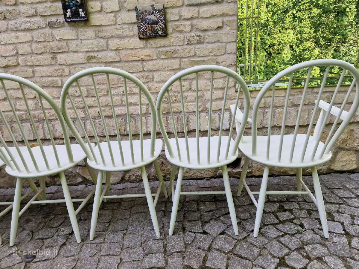 Vintažinės mid century Windzoro st.bukmedžio kėdės - nuotraukos Nr. 38