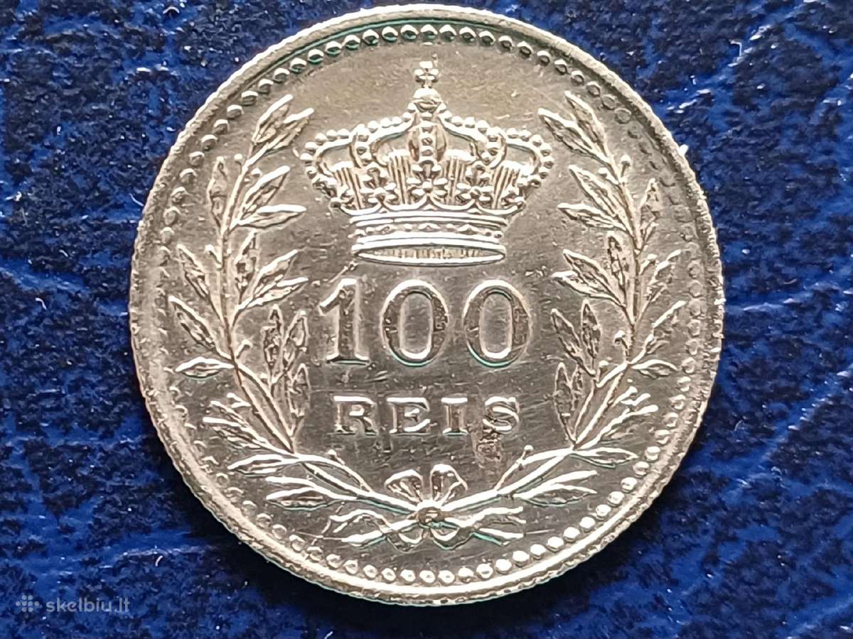 (330) 100 realų 1909m. Portugalija sidabras