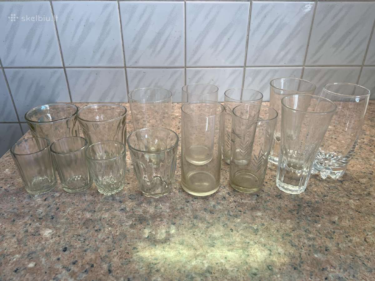Stiklinės 14 vnt.