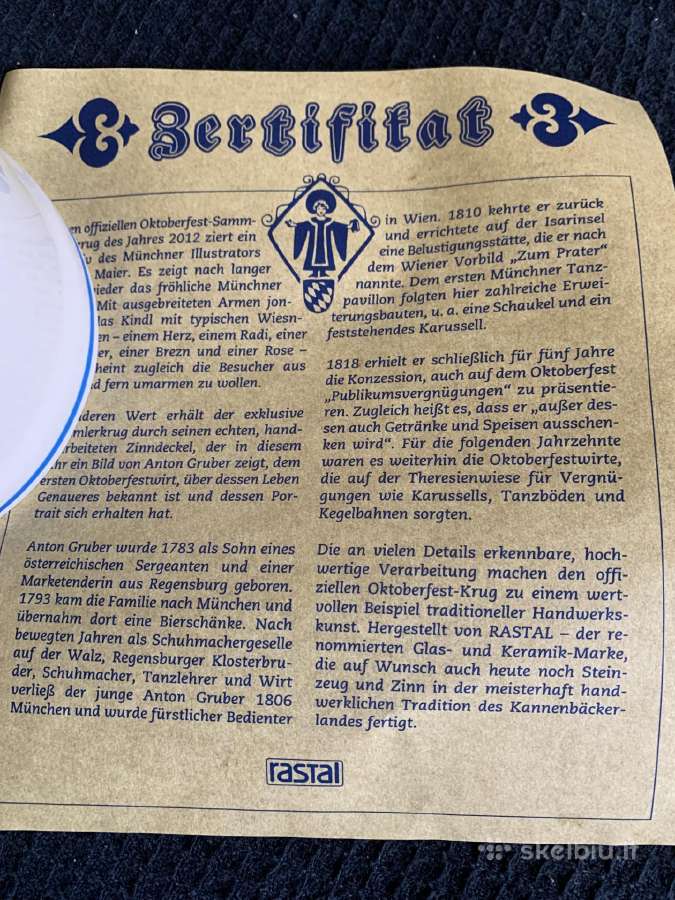 Oktoberfest Atributika Bokalas alui. - nuotraukos Nr. 14