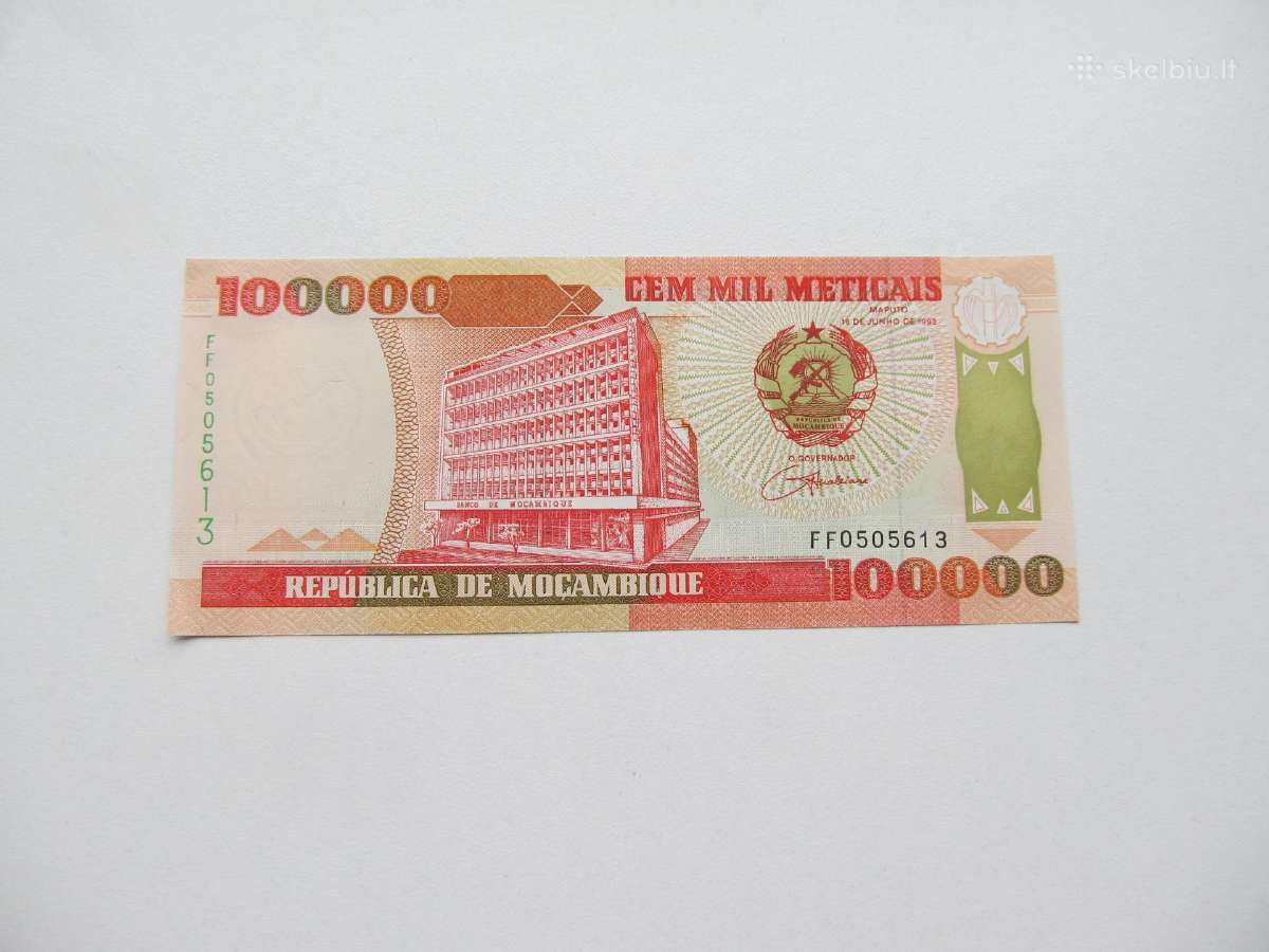 100 000 metikaliu , Mozambikas , 1993
