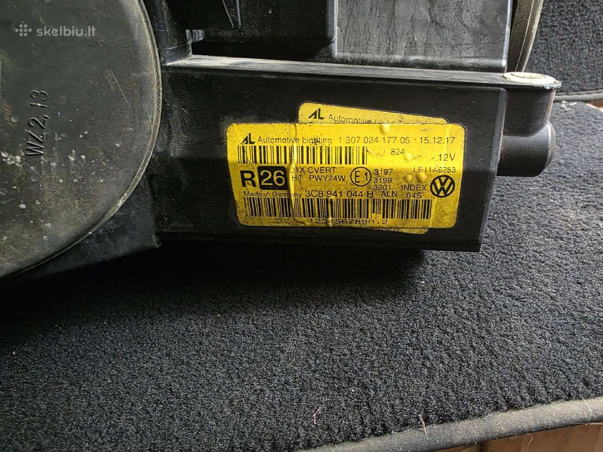 VW Cc Dynamic Bi-xenon Žibintai 3c8941044h ir 033h - nuotraukos Nr. 5