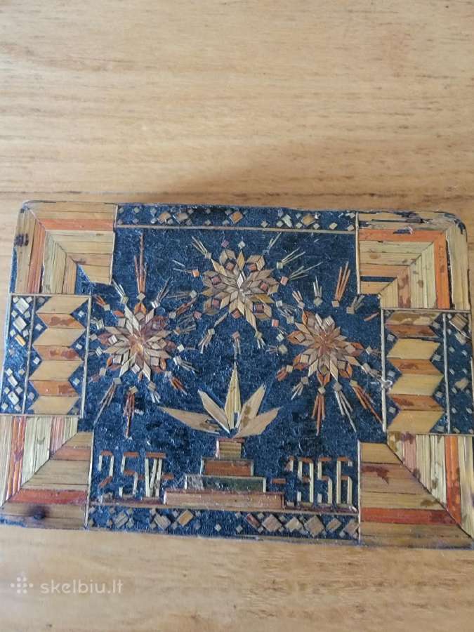 1956 m.tremtinių darbo dėžutė cigaretėms - nuotraukos Nr. 2