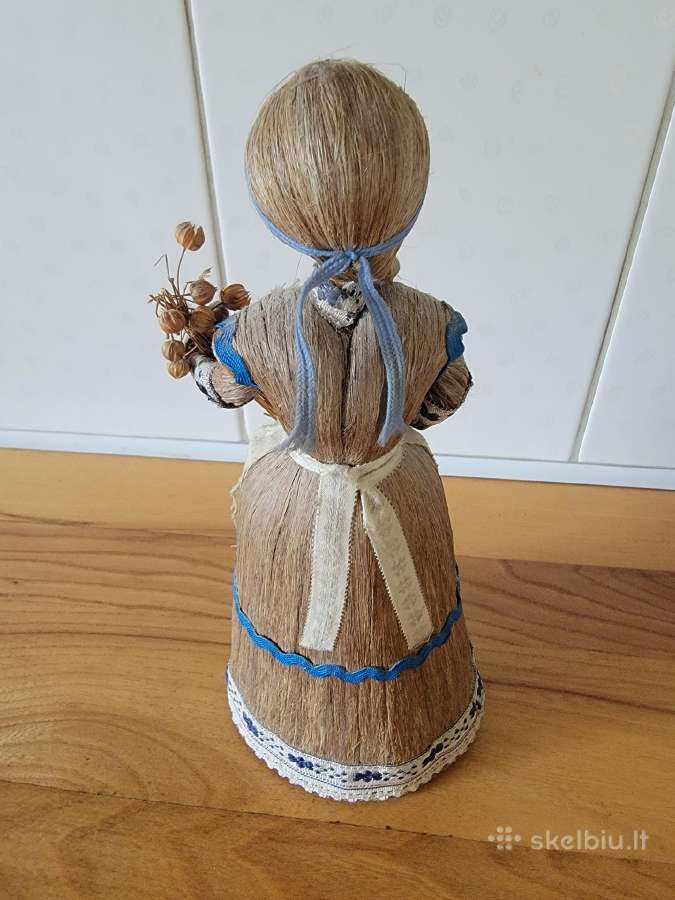 Lininė suvenyrinė lėlė tautiniais drabužiais. - nuotraukos Nr. 3