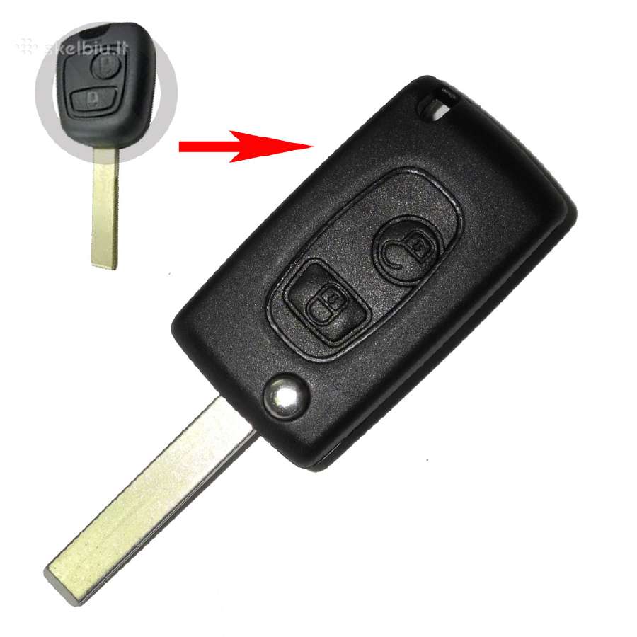 Citroen raktai korpusas raktas 0-616-96777 - nuotraukos Nr. 4