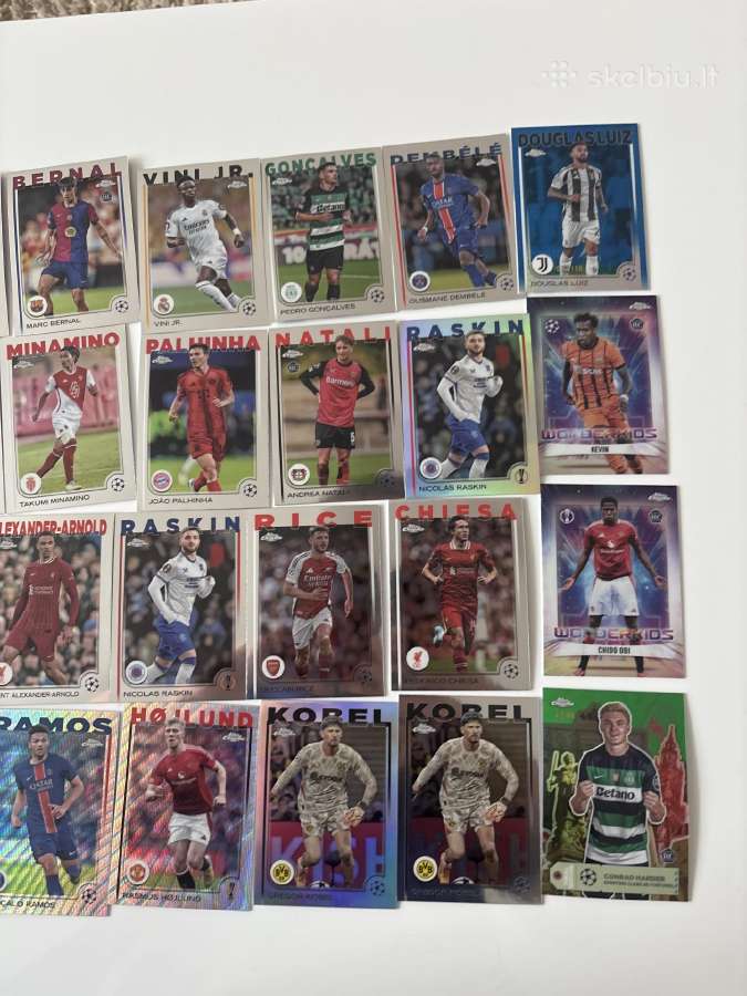 Futbolo kortelės “Topps chrome 2024/25 - nuotraukos Nr. 2