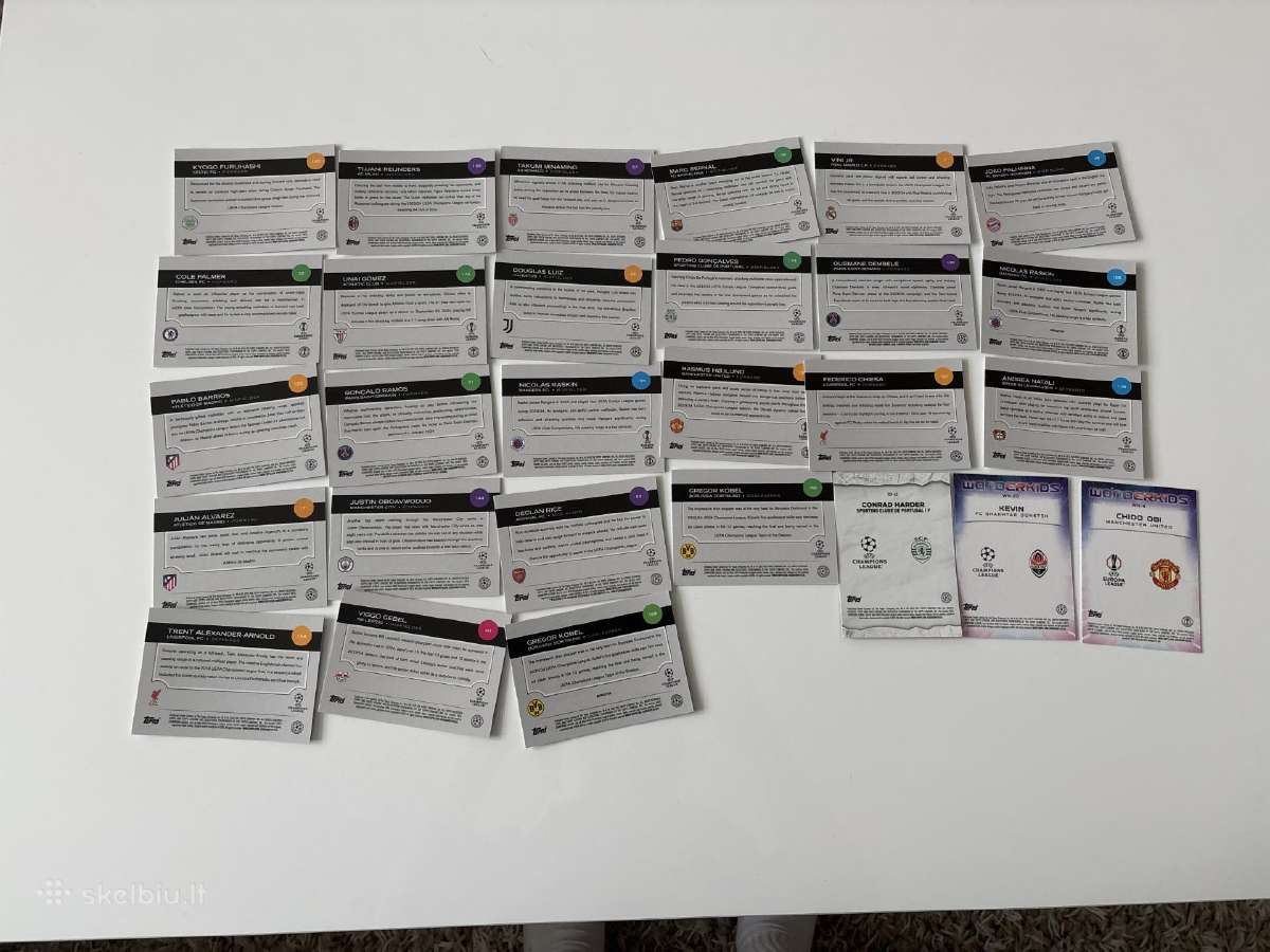 Futbolo kortelės “Topps chrome 2024/25 - nuotraukos Nr. 6