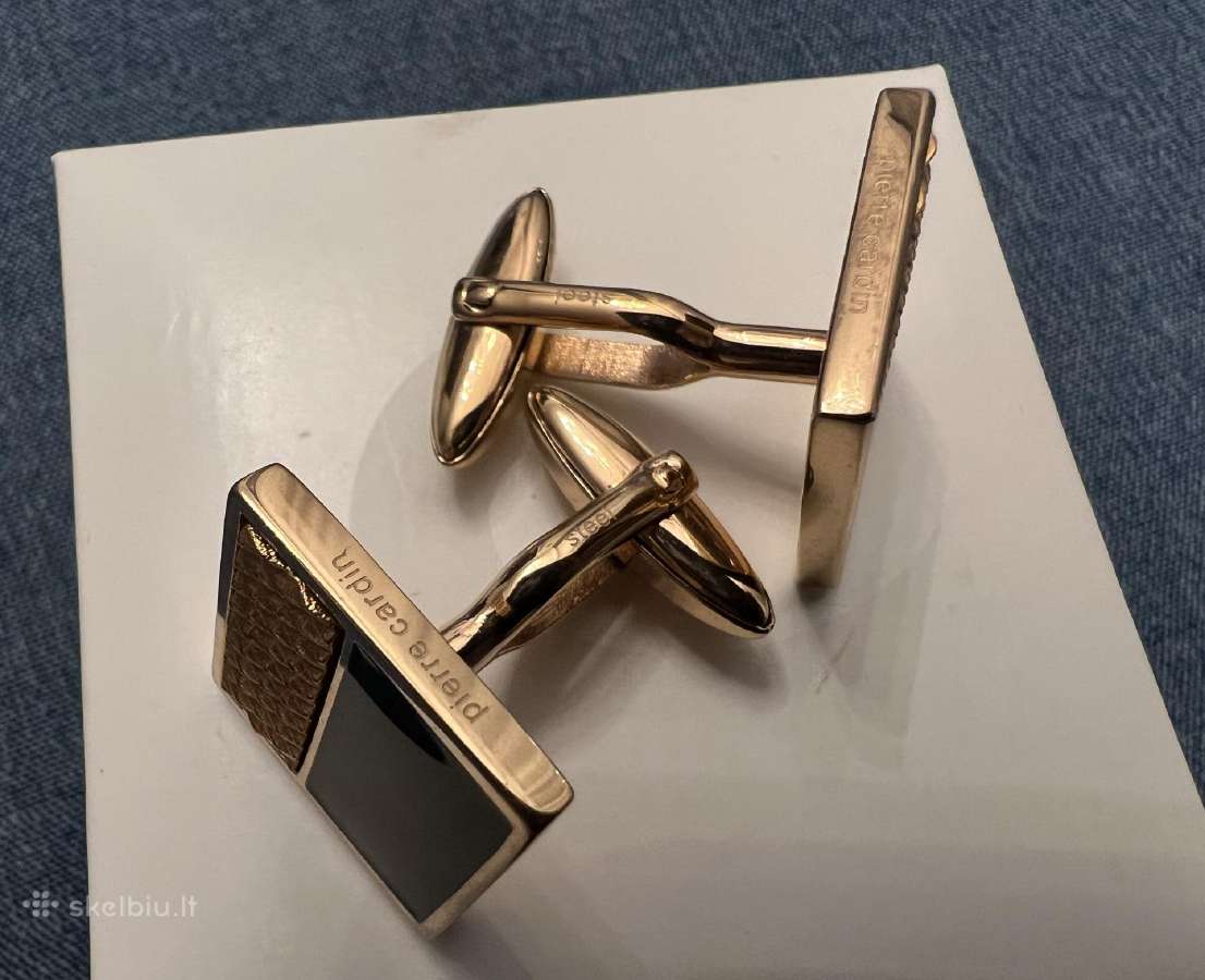 Originalios aukso spalvos Pierre Cardin sąsagos - nuotraukos Nr. 6