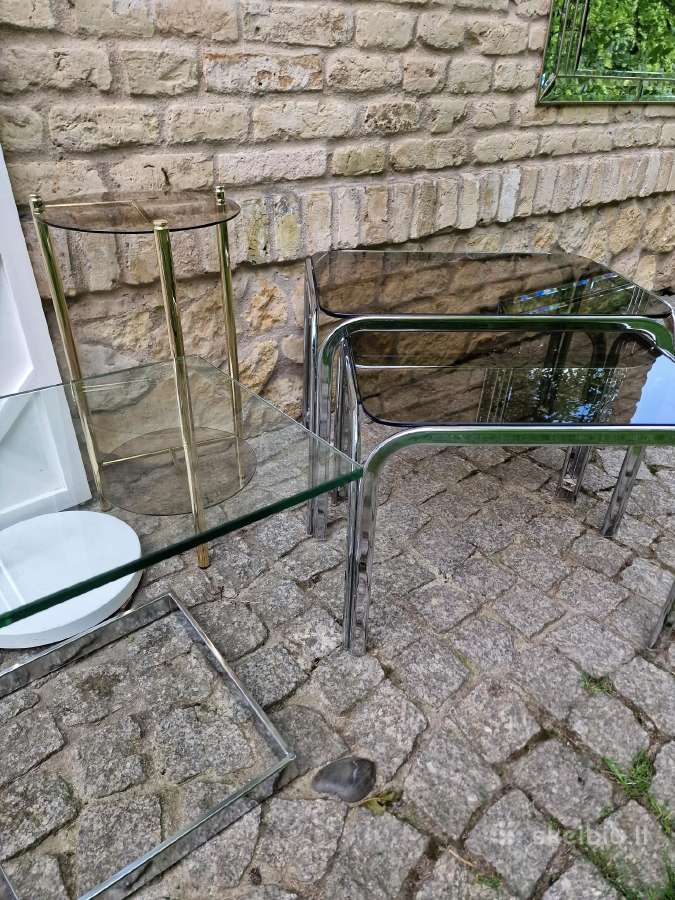 Vintažiniai mid century Bauhaus st.staliukai - nuotraukos Nr. 2