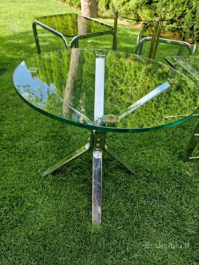 Vintažiniai mid century Bauhaus st.staliukai - nuotraukos Nr. 10