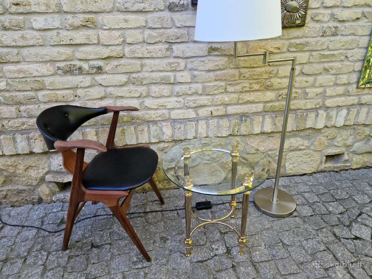 Vintažinis Regent st. žalvario /stiklo staliukas - nuotraukos Nr. 16