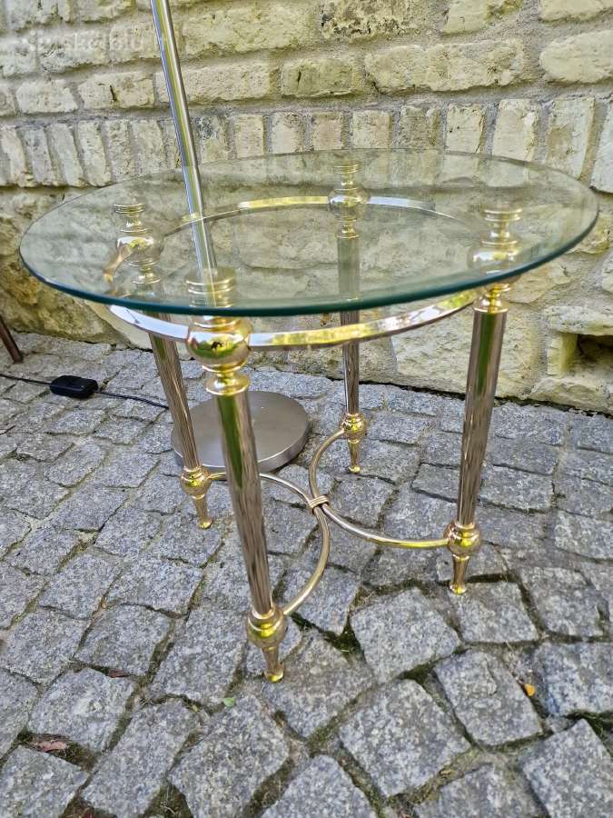 Vintažinis Regent st. žalvario /stiklo staliukas - nuotraukos Nr. 22