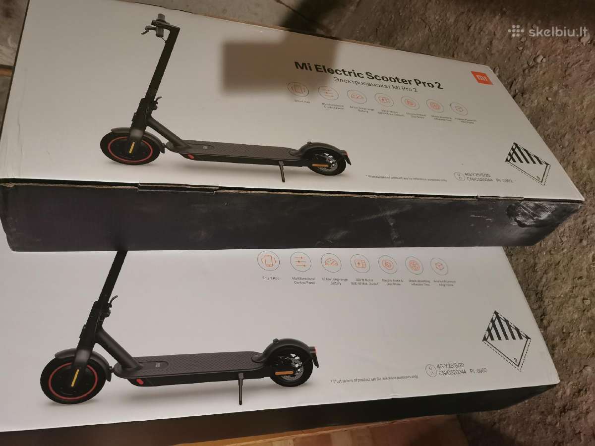 Xiaomi scooter pro 2 dėžė