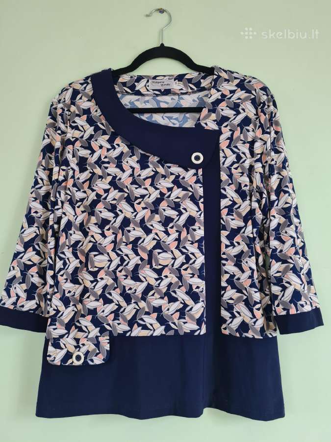Marga moteriška palaidinė su 3/4 rankovėmis XL-XXL - nuotraukos Nr. 2