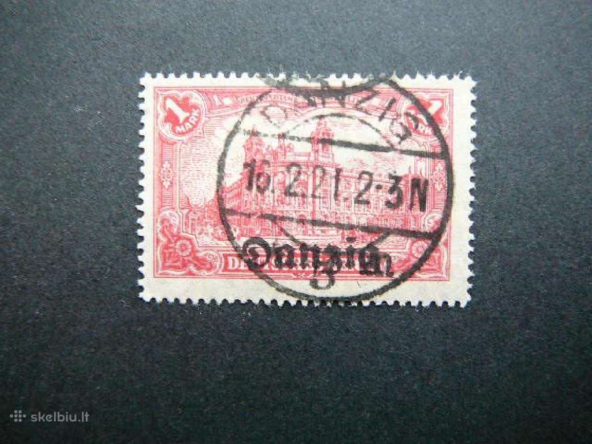 Dancigas Standartai Vokietija 1920 1m antsp. dg8a