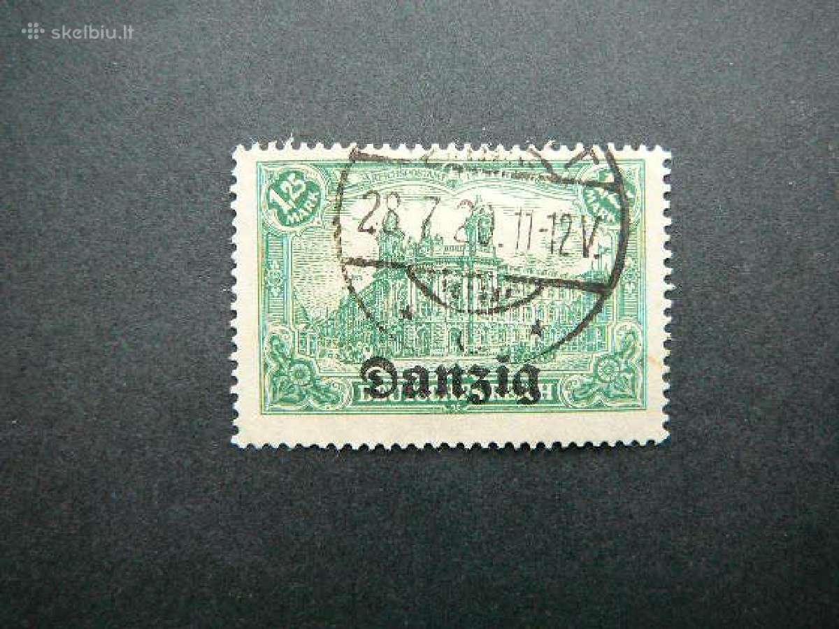 Dancigas Standartai Vokietija 1920 1.25m dg9a