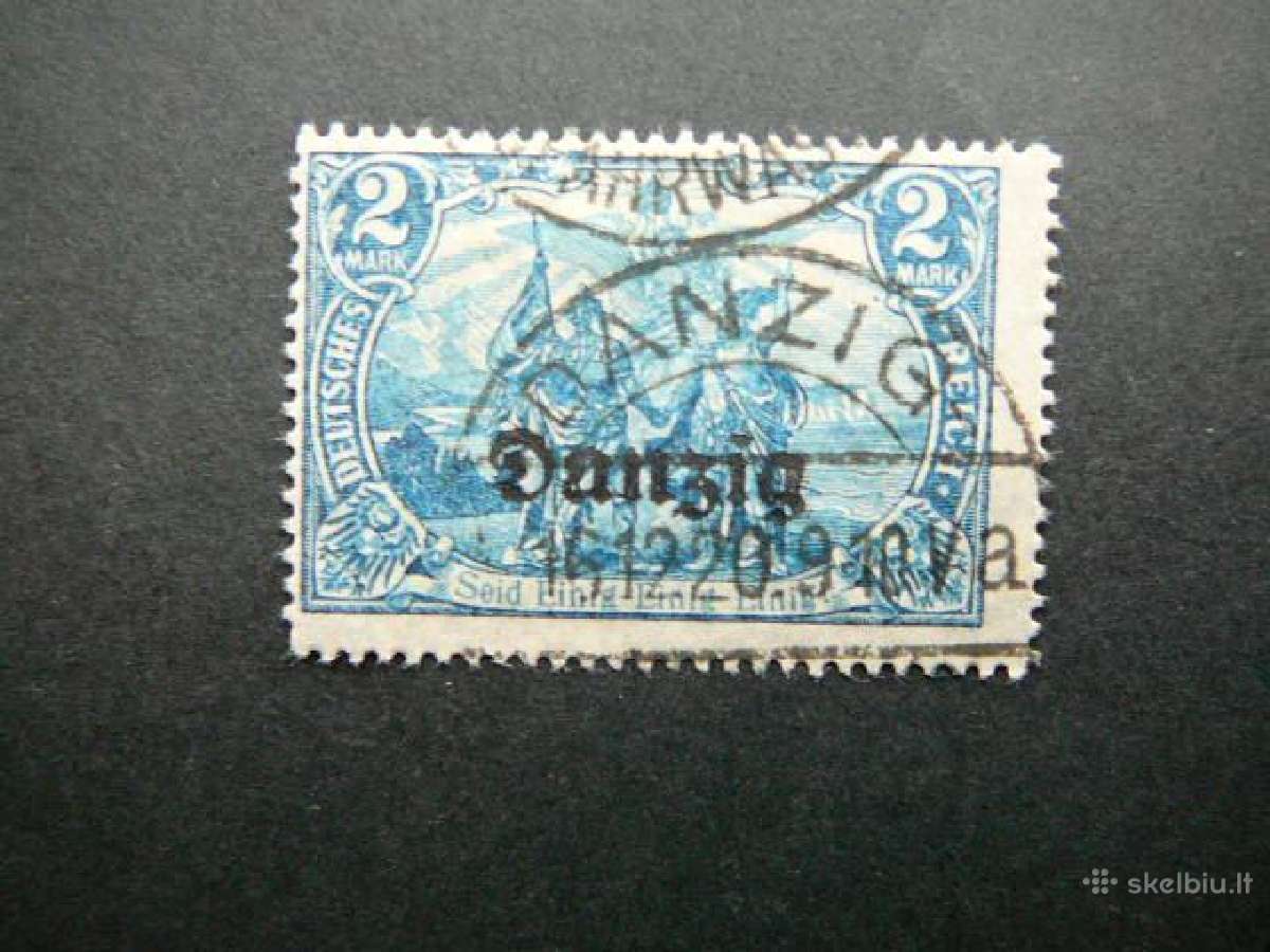 Dancigas Standartai Vokietija 1920 2m antsp. dg11a